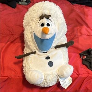 Disney White and Blue Olaf hide away  Plush Toy